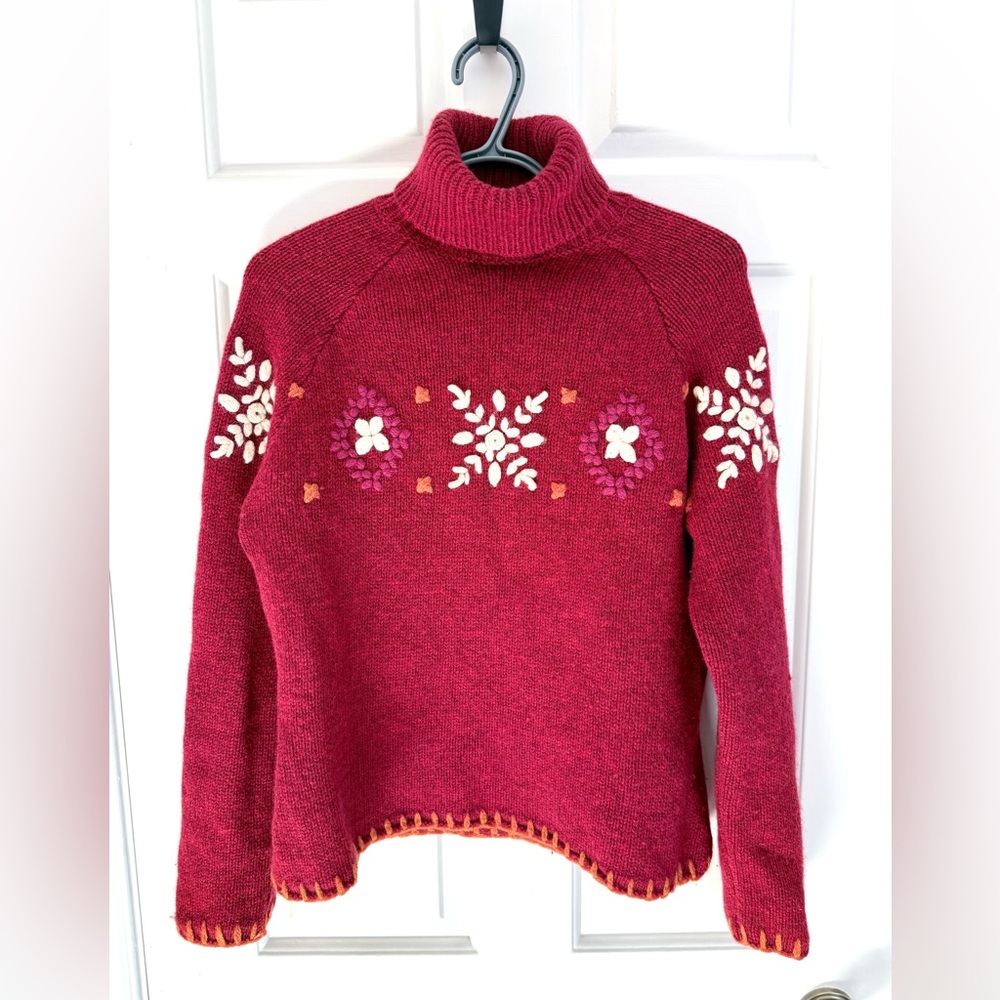 Vintage Tristan & Iseut Wool Turtleneck Sweater - Picture 1 of 4